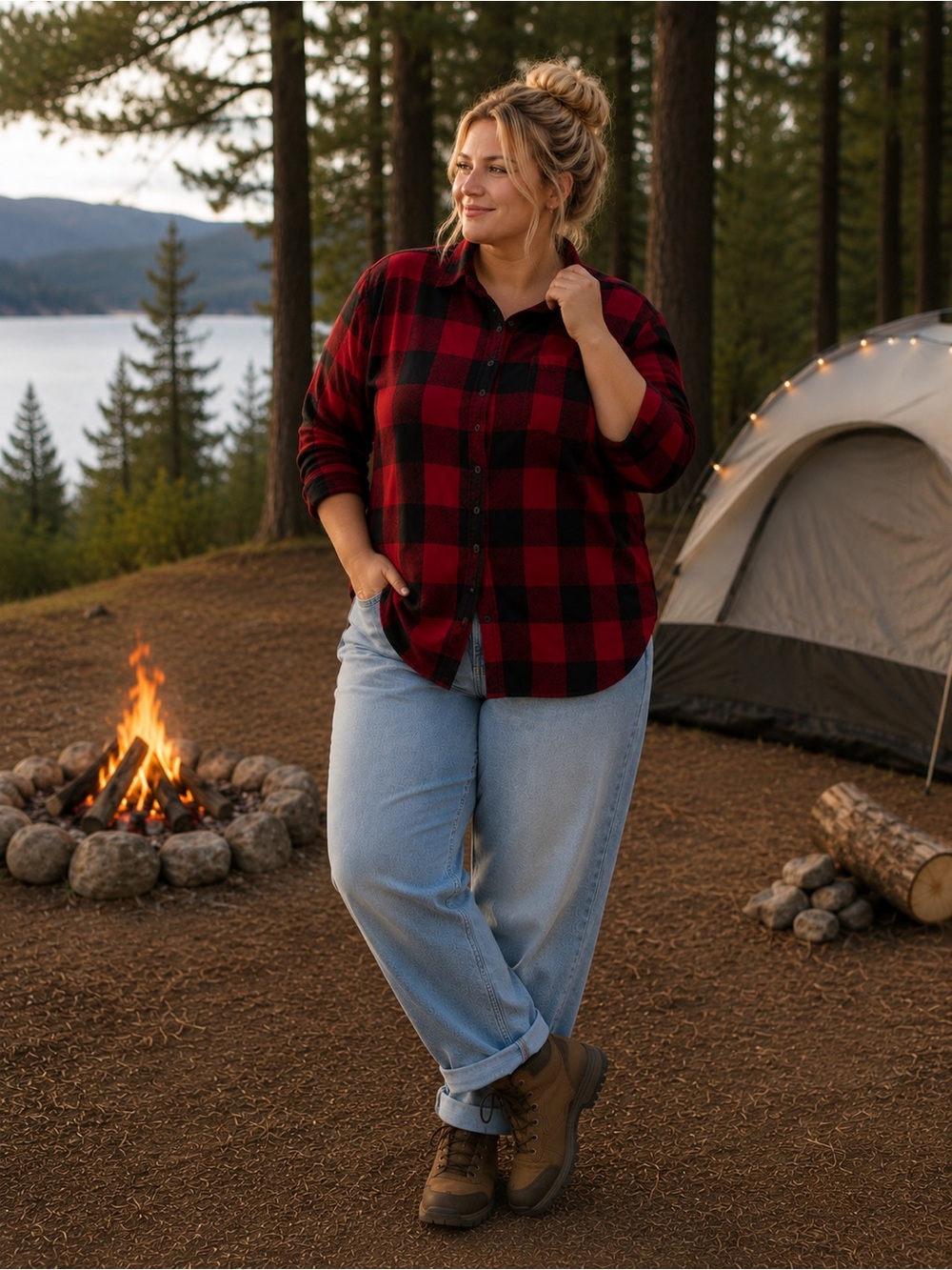 Women’s Lumberjack Plaid Shirt